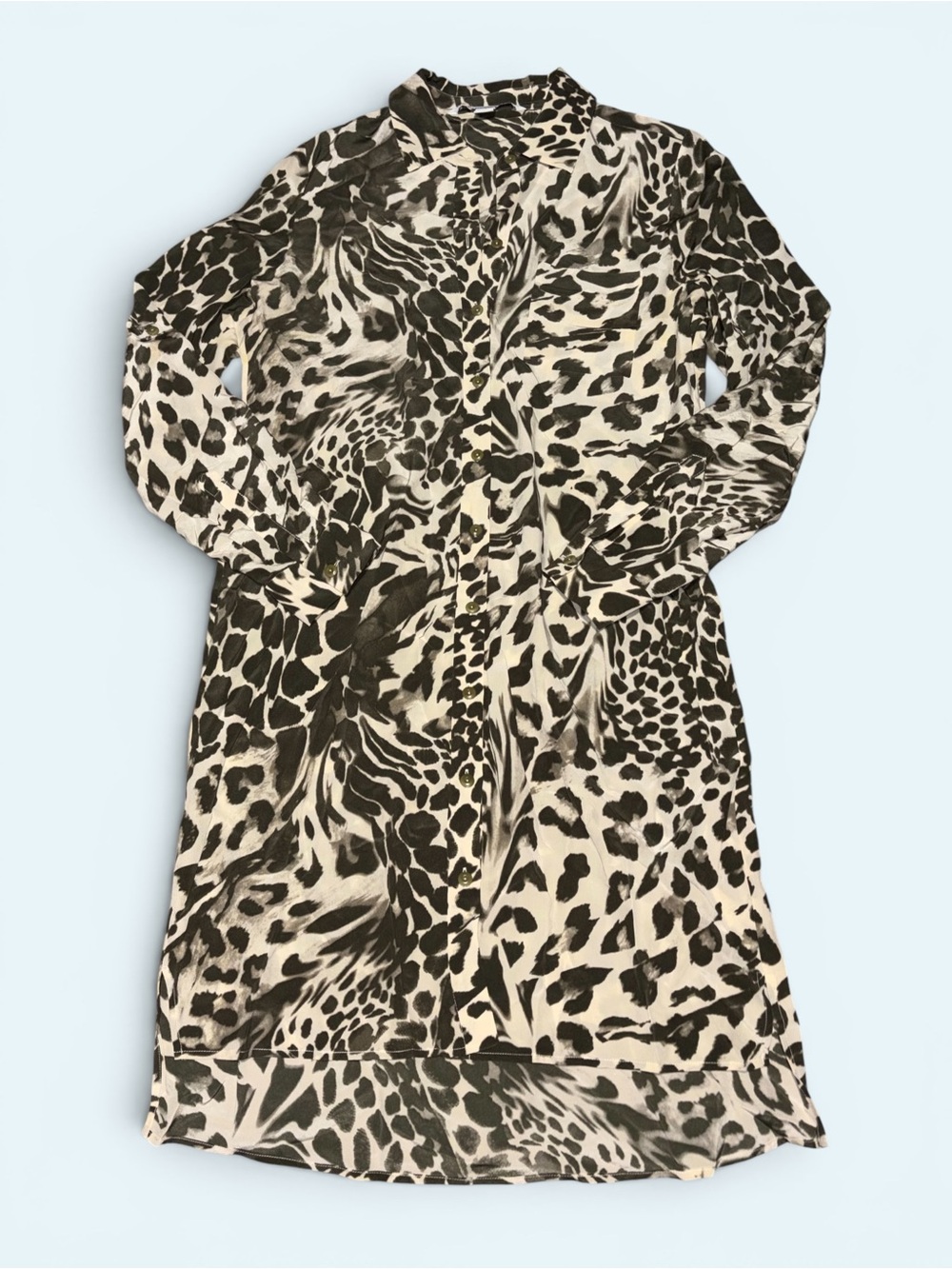 Diane von Furstenberg (DVF) Prita Shirt Dress Size 4 MSRP $345 - Picture 2 of 8